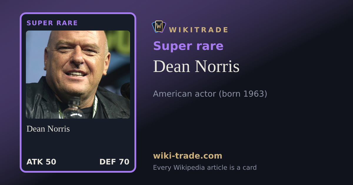 Dean Norris — Super rare card