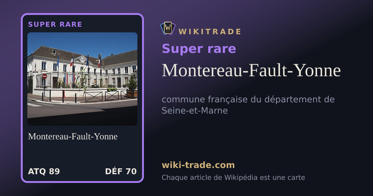 Montereau-Fault-Yonne — carte Super rare