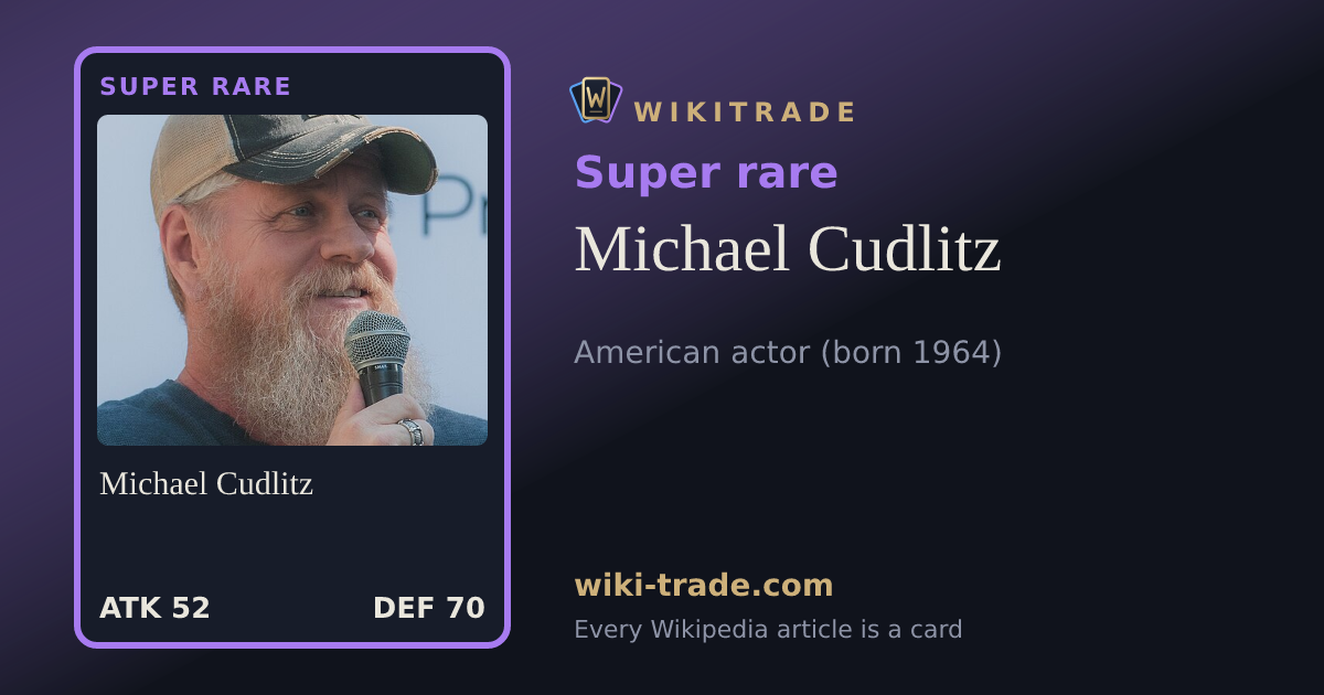 Michael Cudlitz — Super rare card