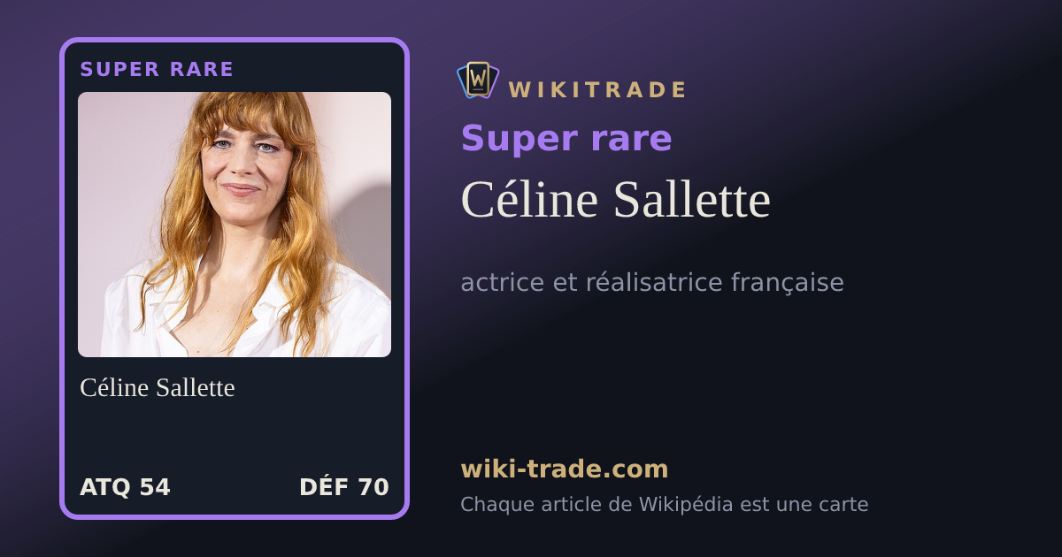 Céline Sallette — carte Super rare