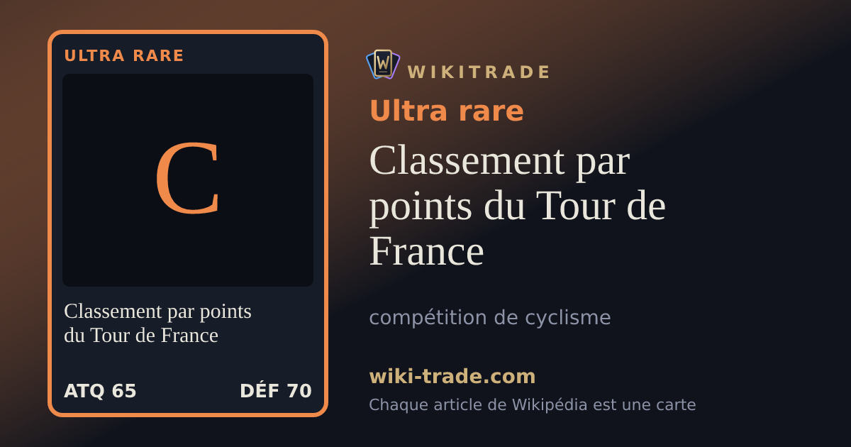 Classement par points du Tour de France — carte Ultra rare
