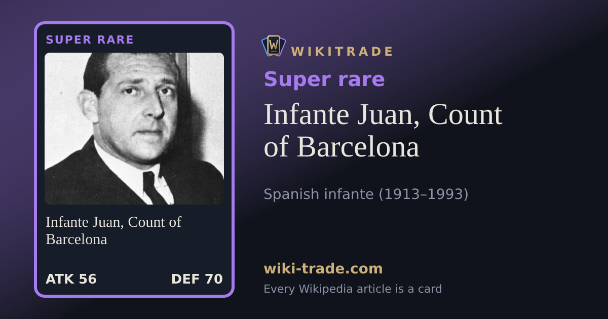 Infante Juan, Count of Barcelona — Super rare card