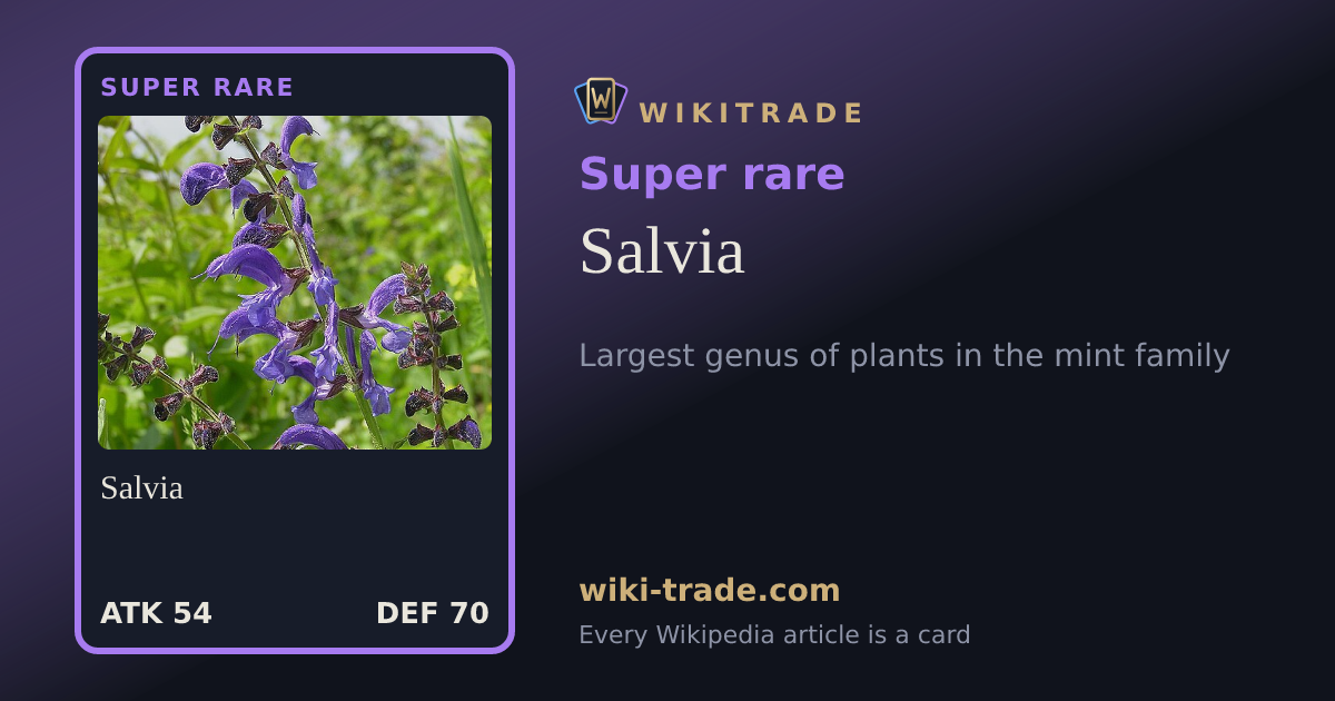 Salvia — Super rare card
