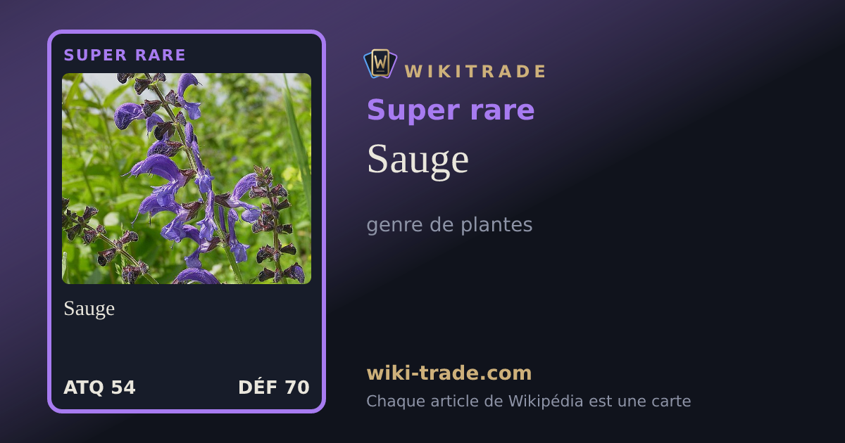 Sauge — carte Super rare