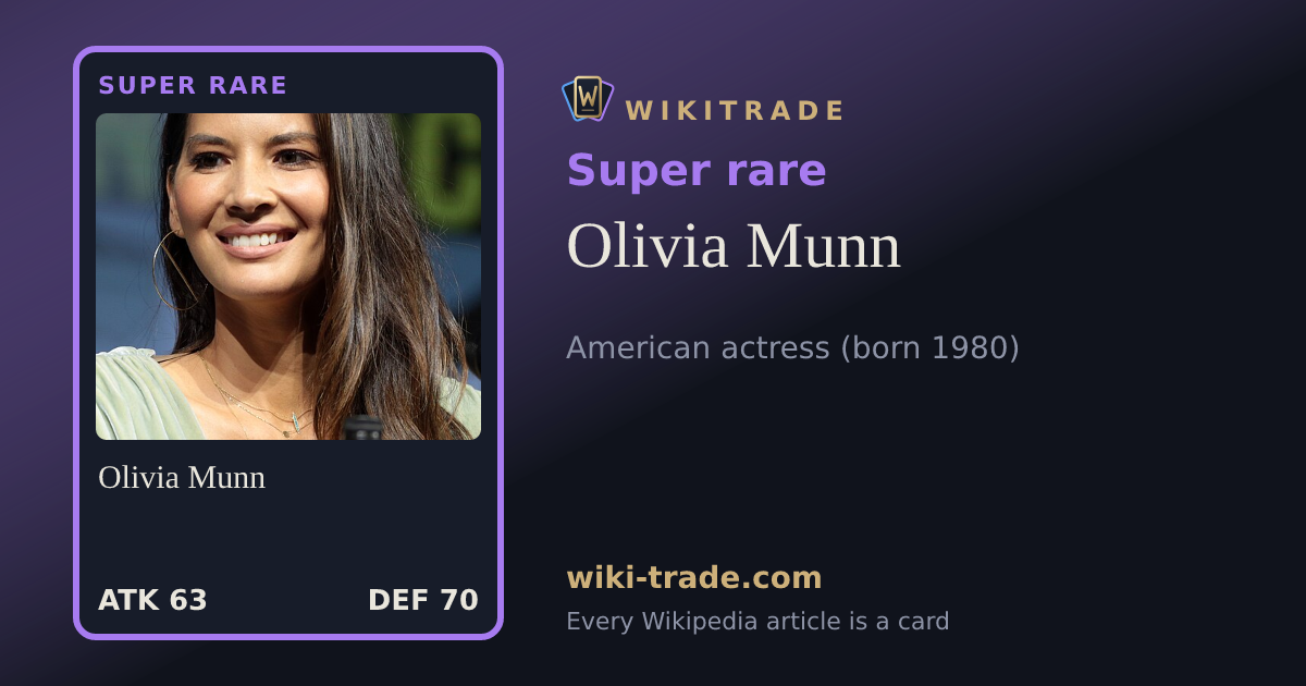 Olivia Munn — Super rare card