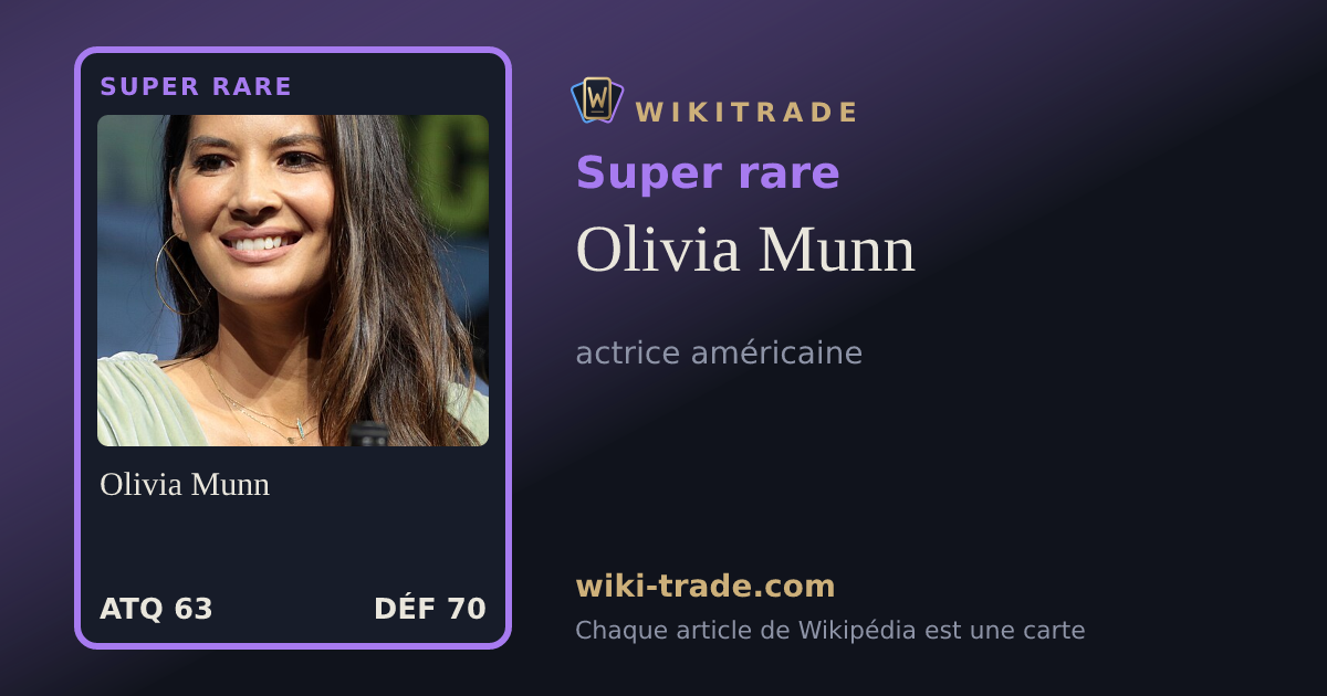 Olivia Munn — carte Super rare