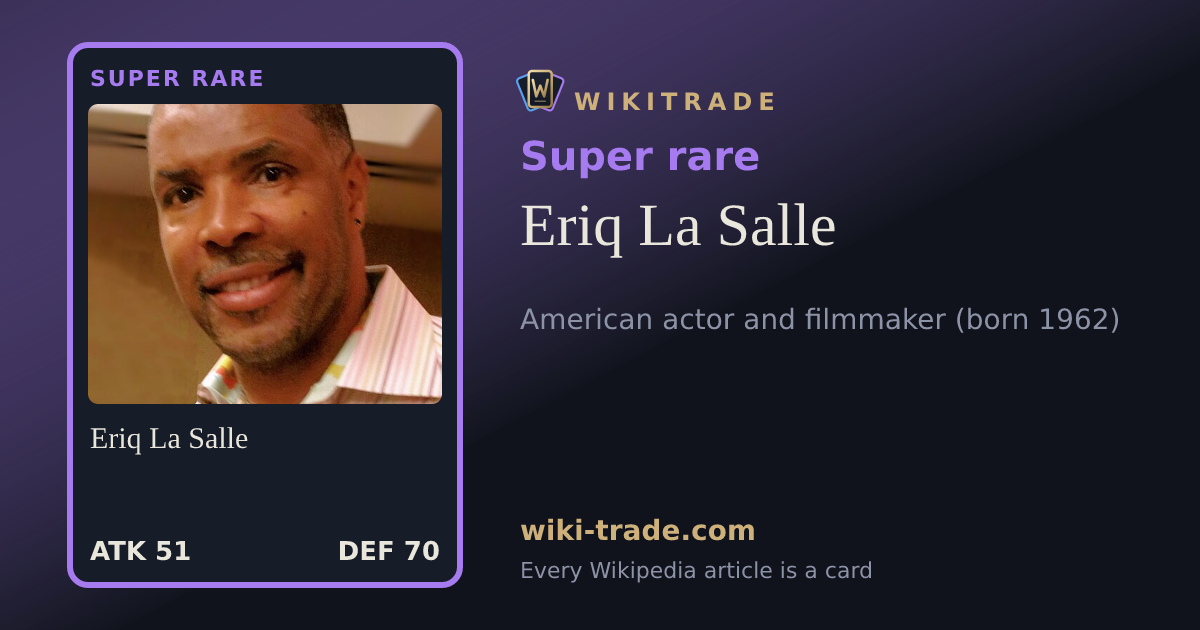 Eriq La Salle — Super rare card
