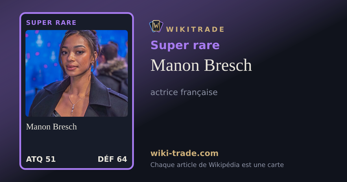 Manon Bresch — carte Super rare