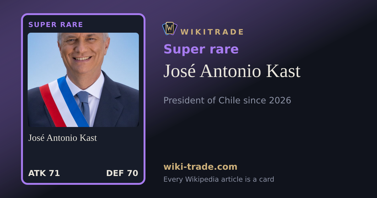 José Antonio Kast — Super rare card