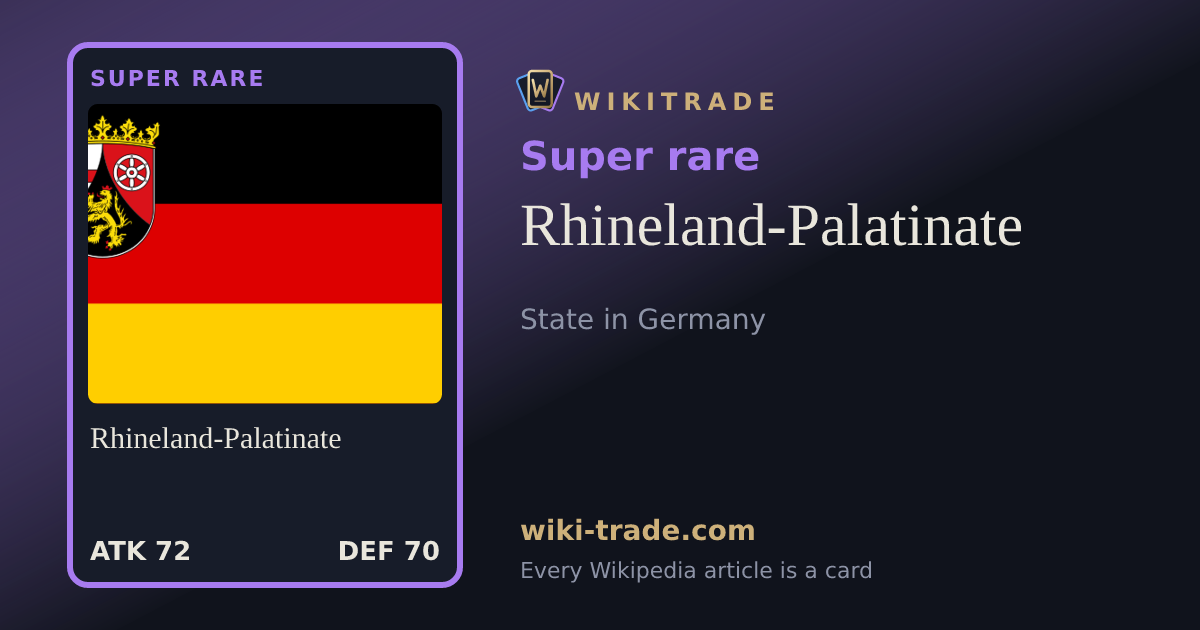 Rhineland-Palatinate — Super rare card