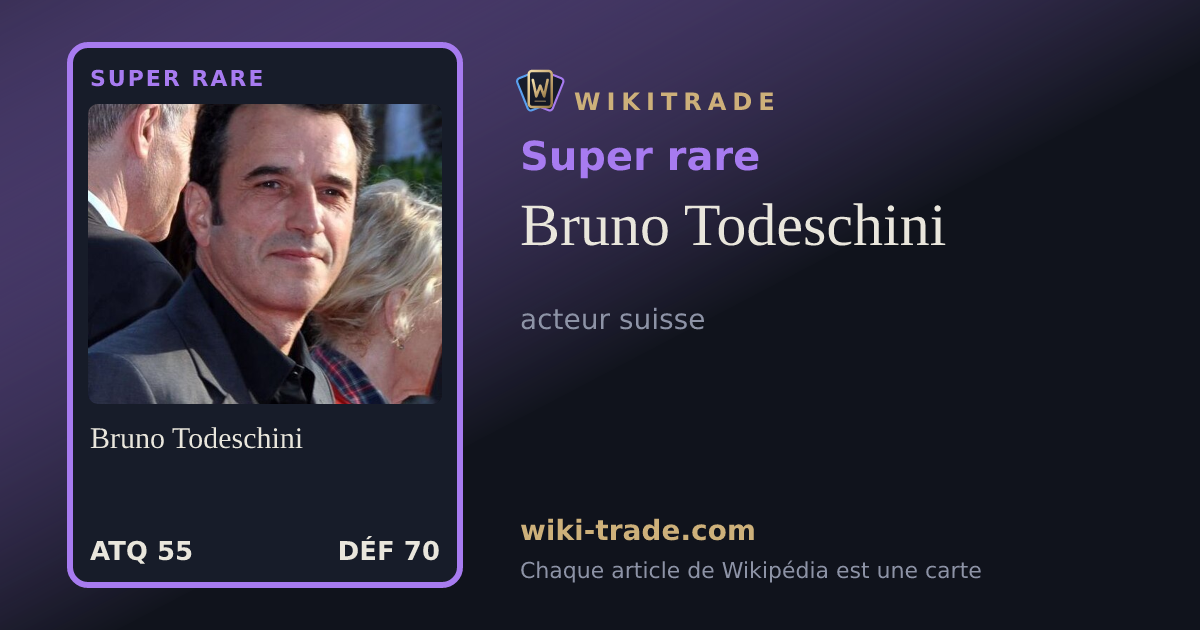 Bruno Todeschini — carte Super rare