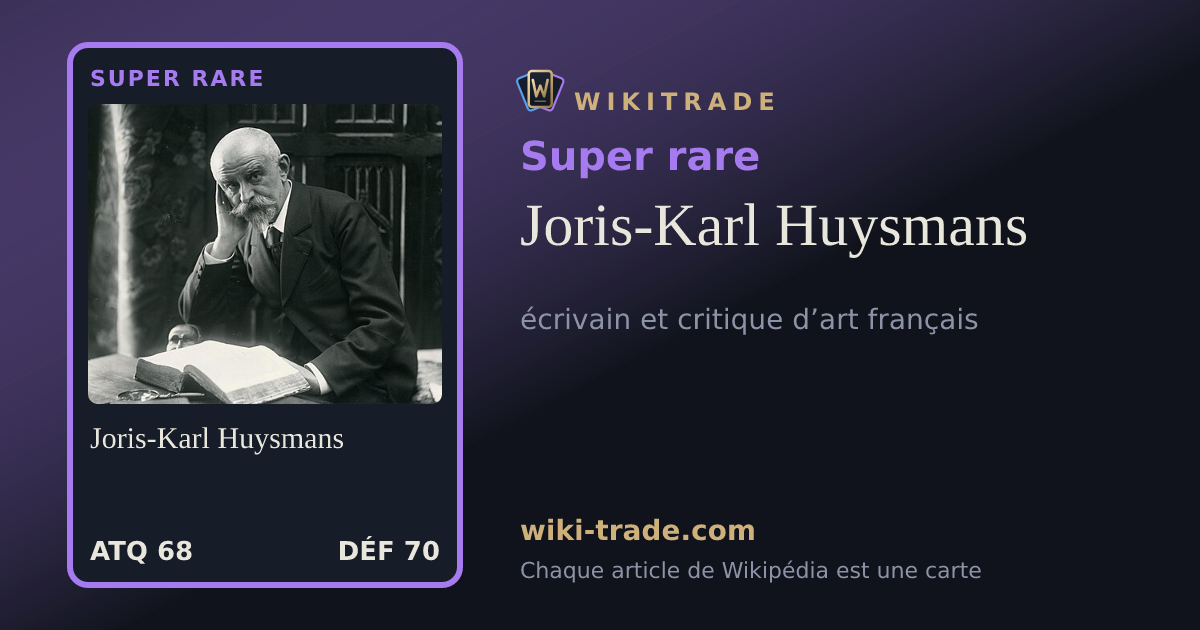 Joris-Karl Huysmans — carte Super rare