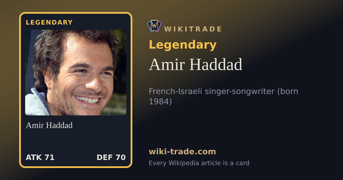 Amir Haddad — Legendary card
