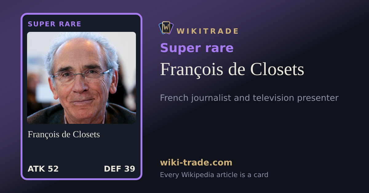 François de Closets — Super rare card
