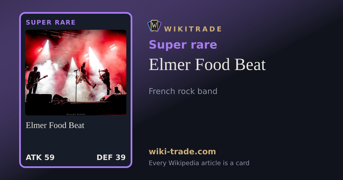 Elmer Food Beat — Super rare card