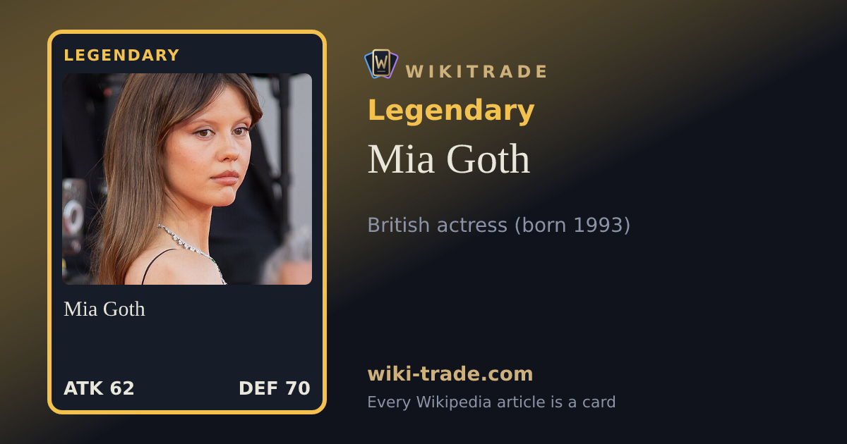 Mia Goth — Legendary card