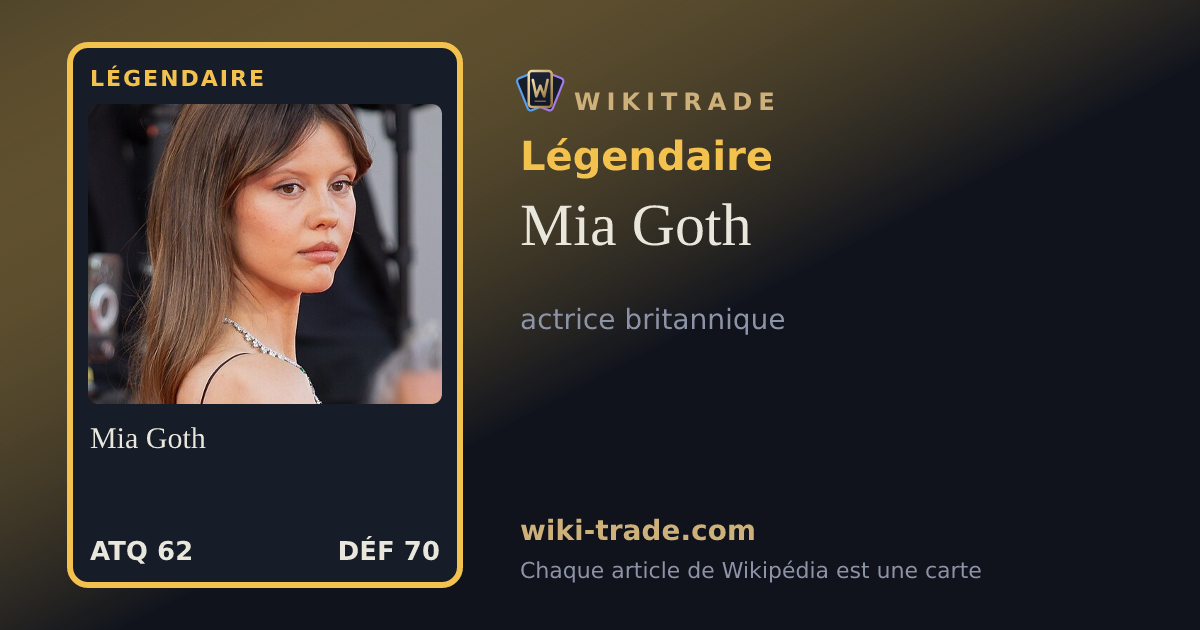 Mia Goth — carte Légendaire
