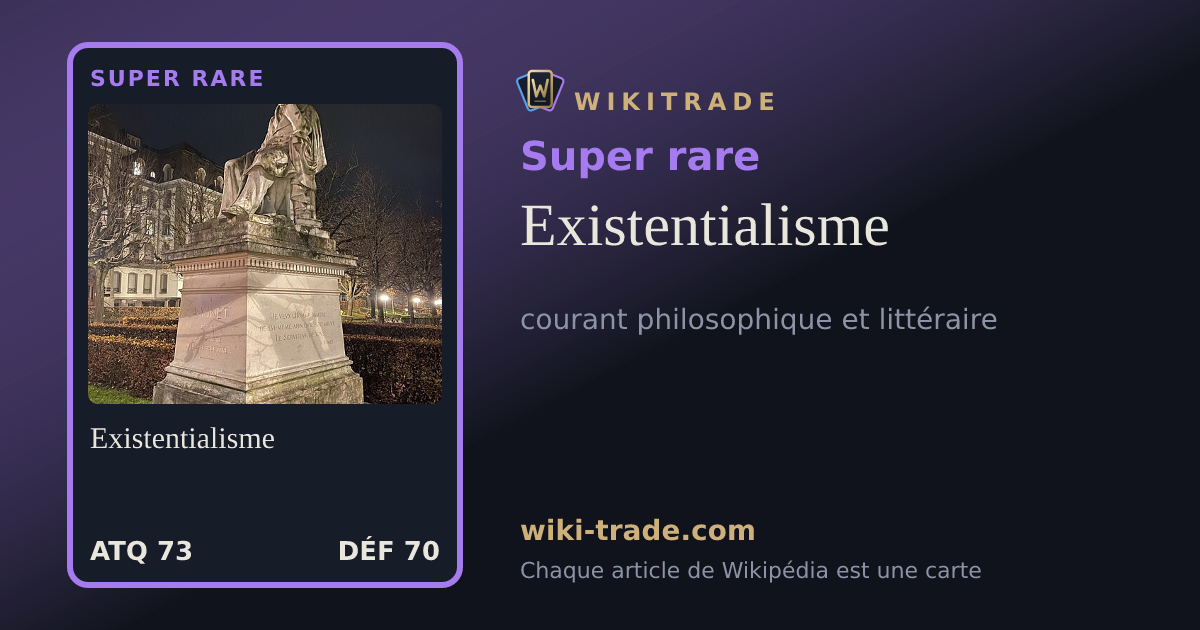 Existentialisme — carte Super rare