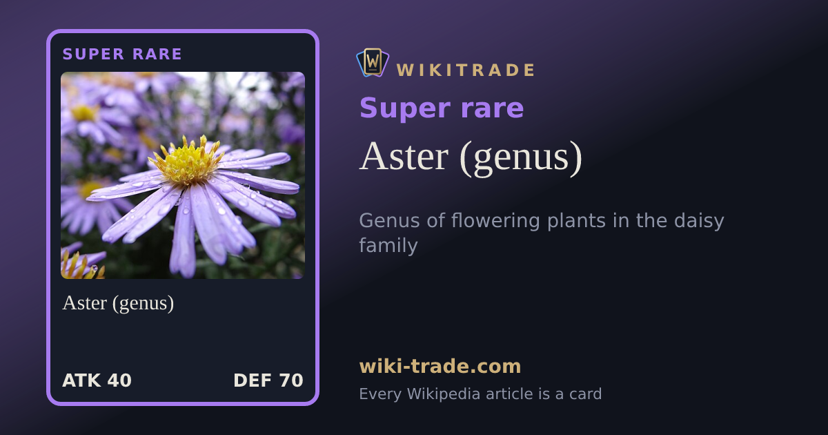 Aster (genus) — Super rare card