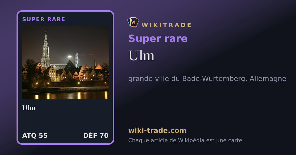 Ulm — carte Super rare