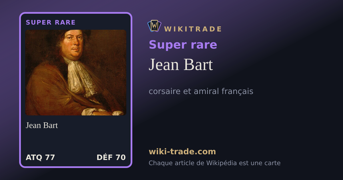 Jean Bart — carte Super rare