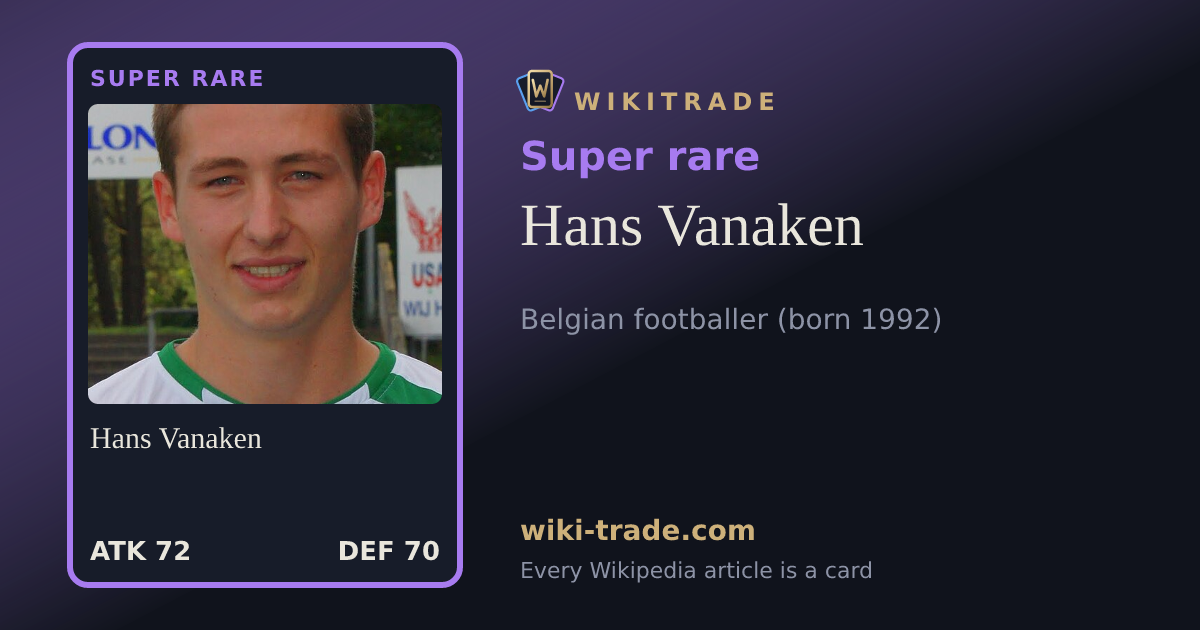 Hans Vanaken — Super rare card