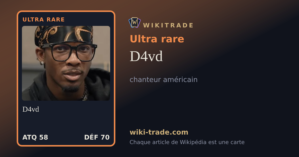 D4vd — carte Ultra rare