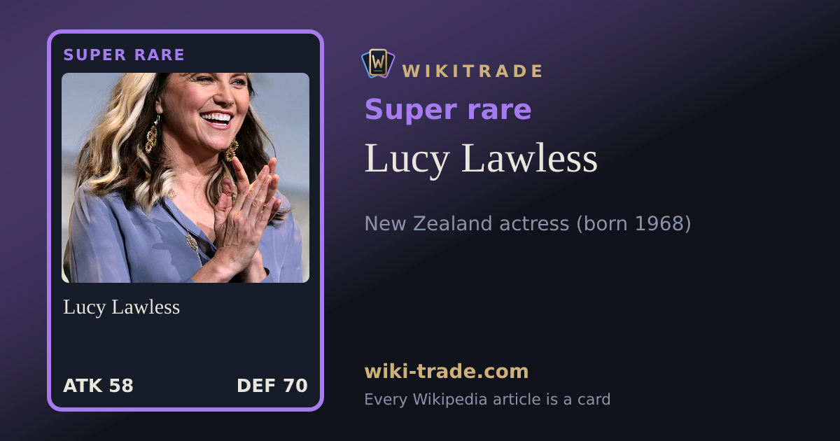 Lucy Lawless — Super rare card