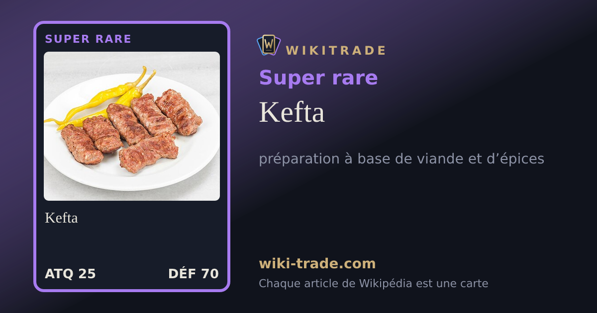 Kefta — carte Super rare