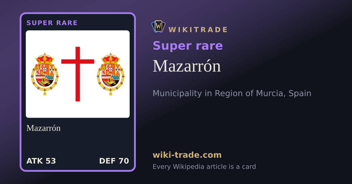 Mazarrón — Super rare card