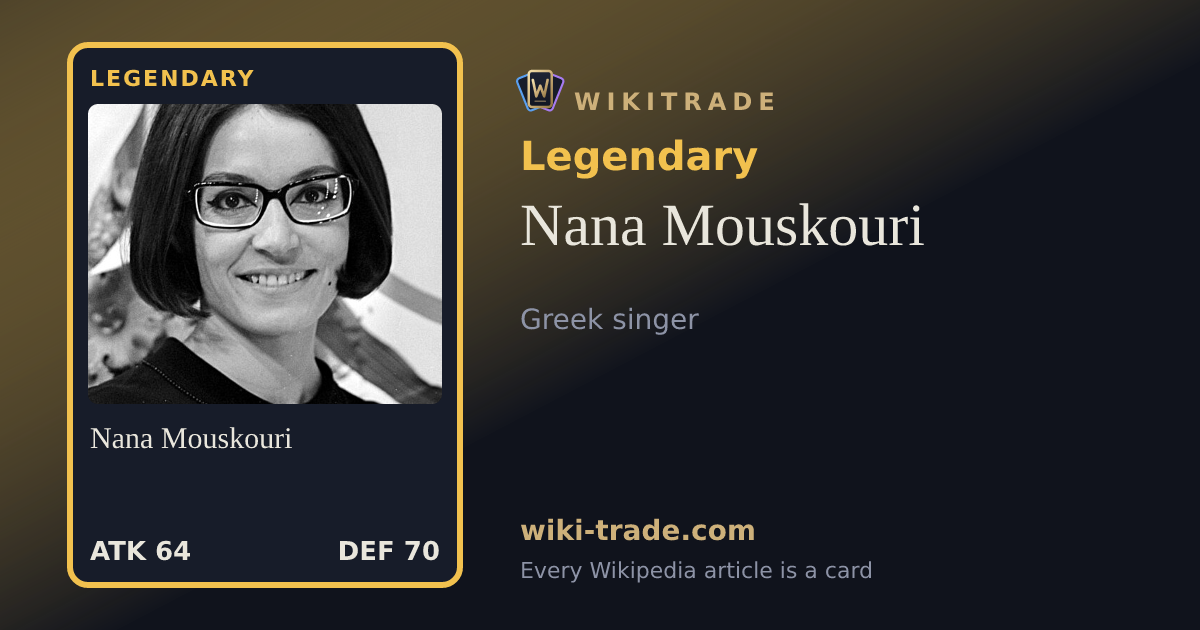Nana Mouskouri — Legendary card