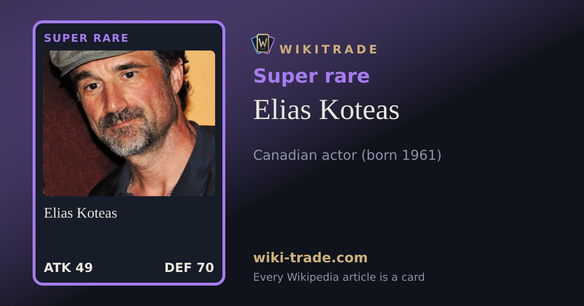 Elias Koteas — Super rare card