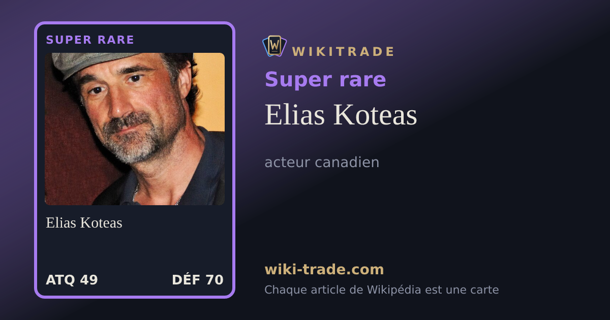 Elias Koteas — carte Super rare