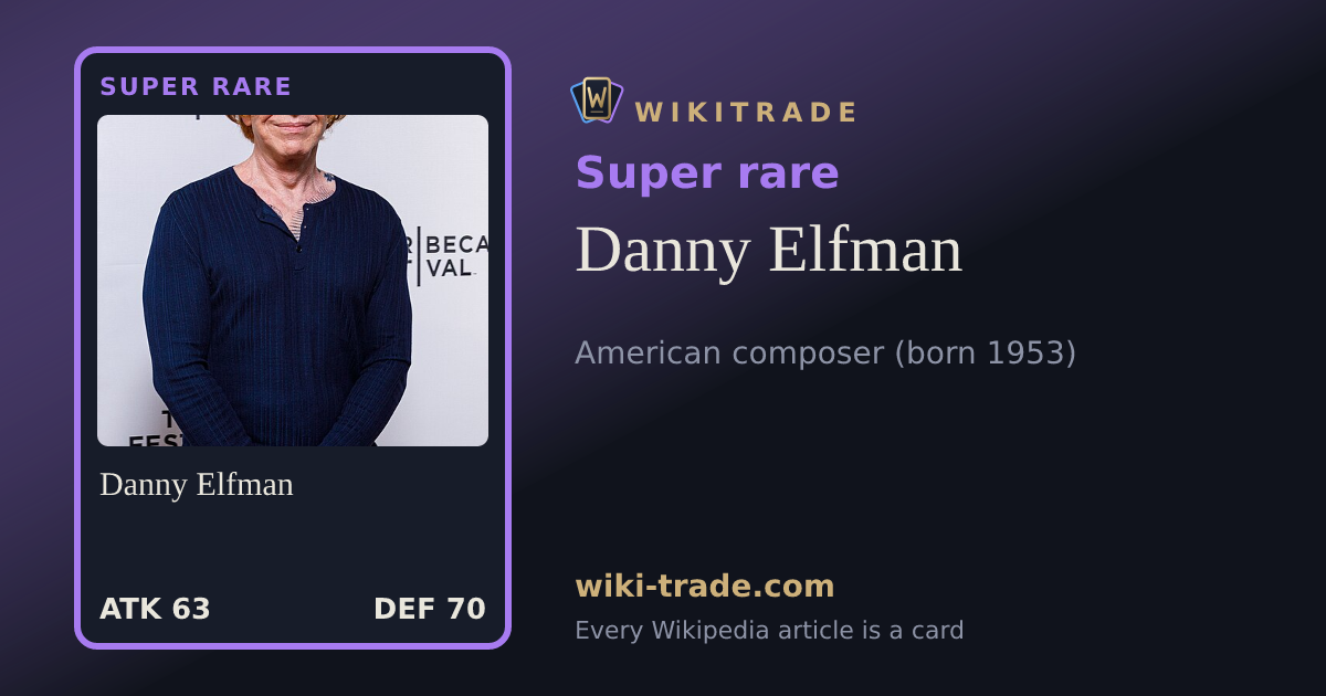 Danny Elfman — Super rare card