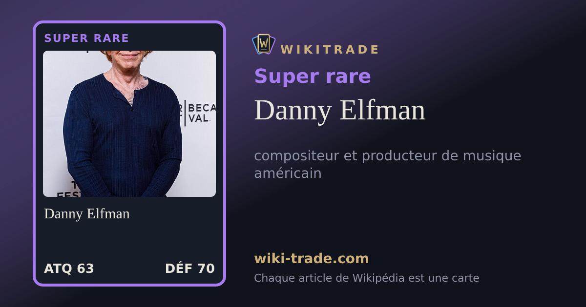Danny Elfman — carte Super rare