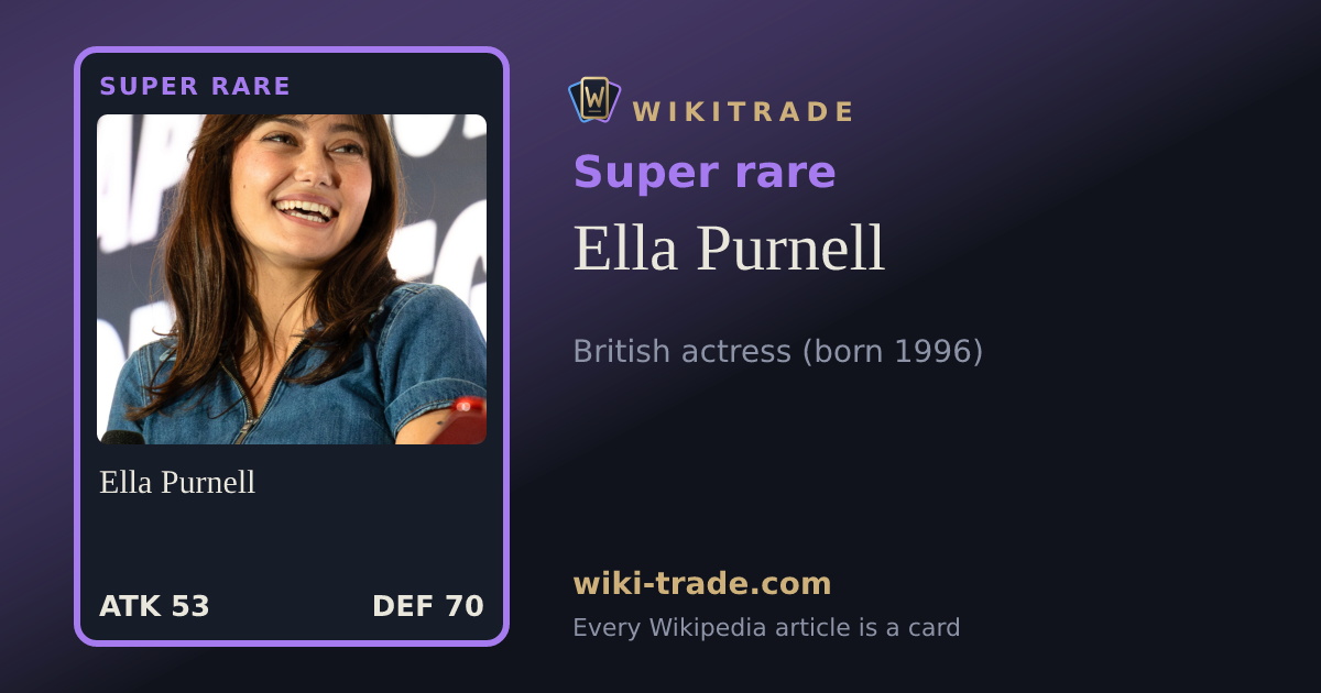 Ella Purnell — Super rare card