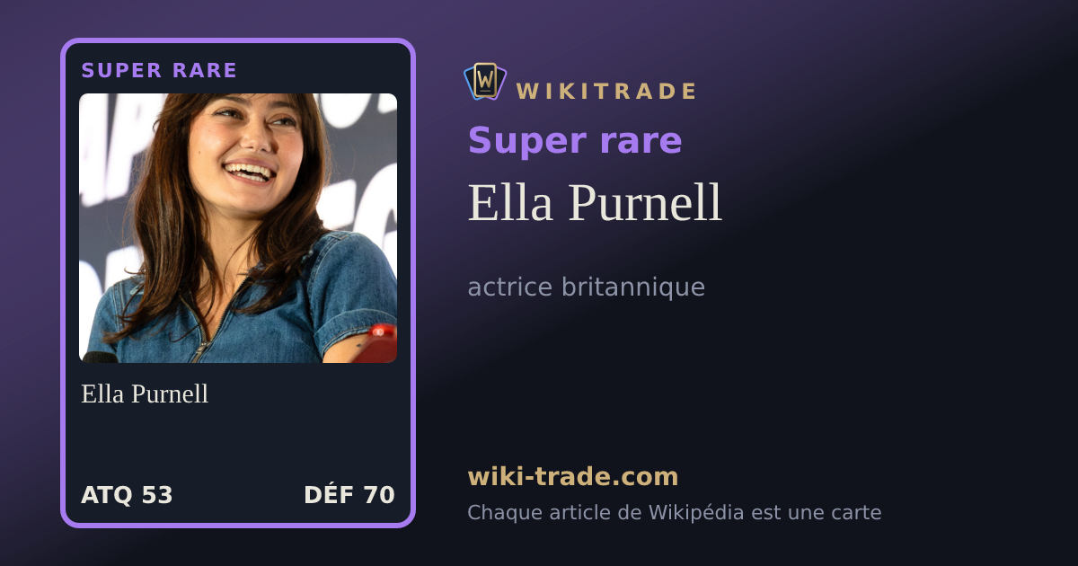 Ella Purnell — carte Super rare