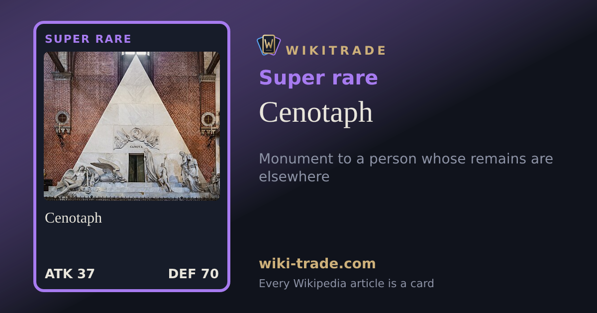 Cenotaph — Super rare card
