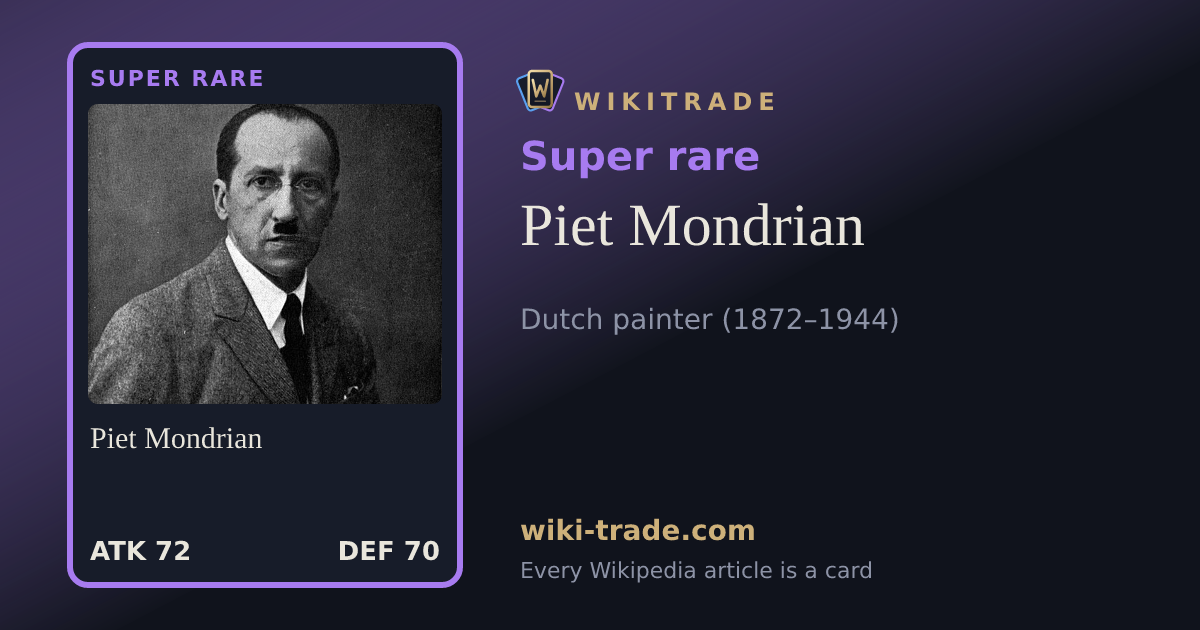 Piet Mondrian — Super rare card