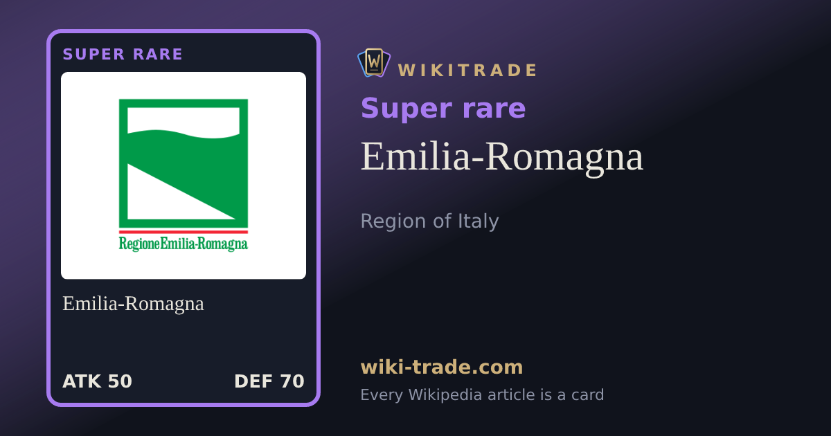 Emilia-Romagna — Super rare card