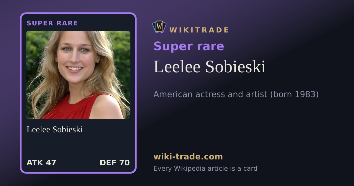 Leelee Sobieski — Super rare card