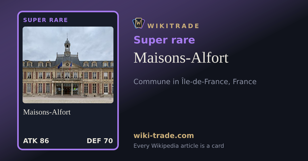 Maisons-Alfort — Super rare card