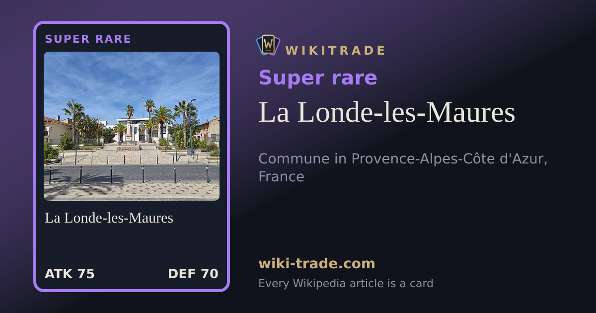 La Londe-les-Maures — Super rare card