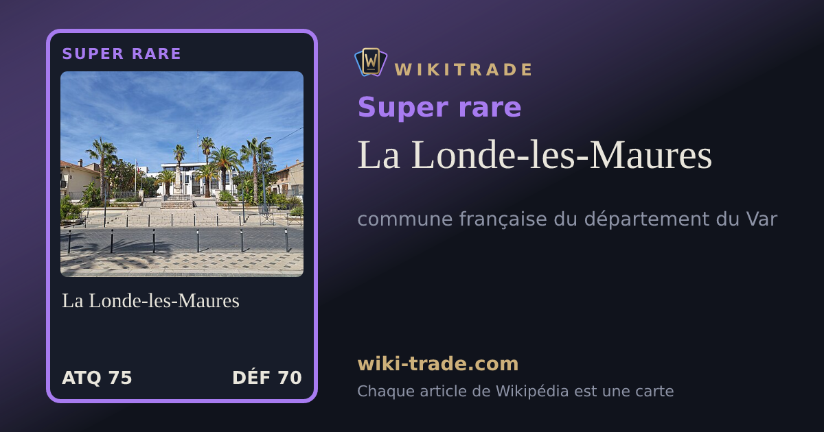 La Londe-les-Maures — carte Super rare