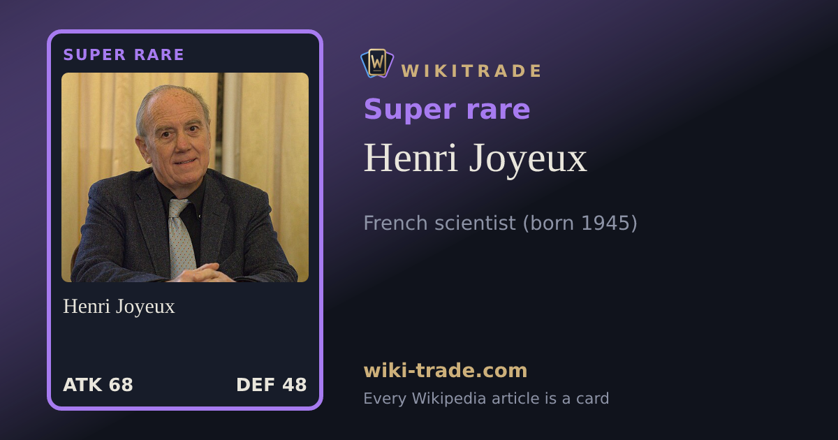 Henri Joyeux — Super rare card