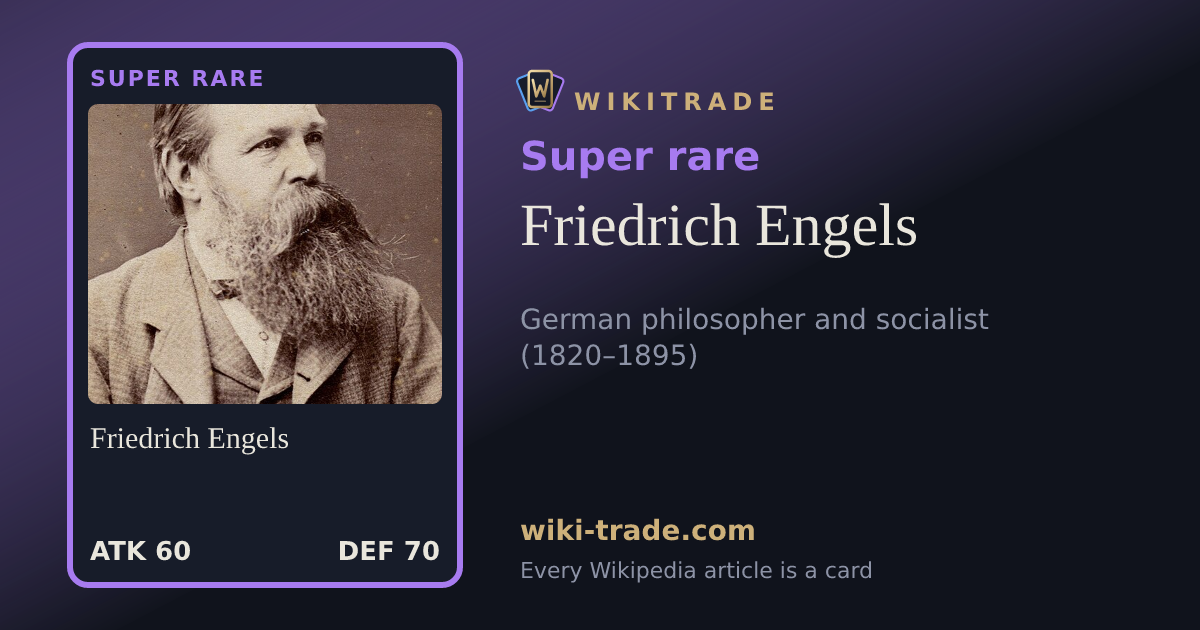 Friedrich Engels — Super rare card