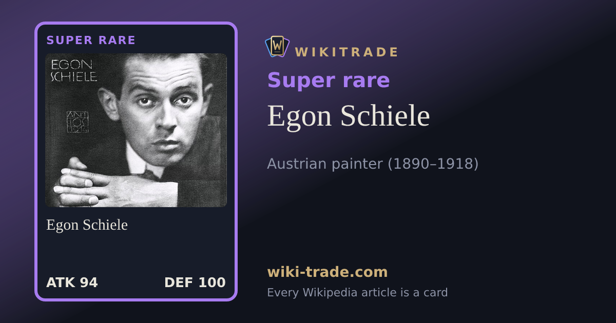 Egon Schiele — Super rare card