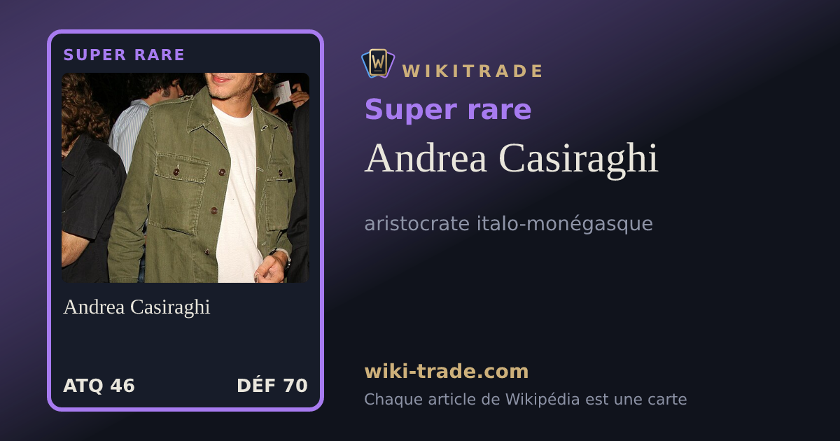 Andrea Casiraghi — carte Super rare