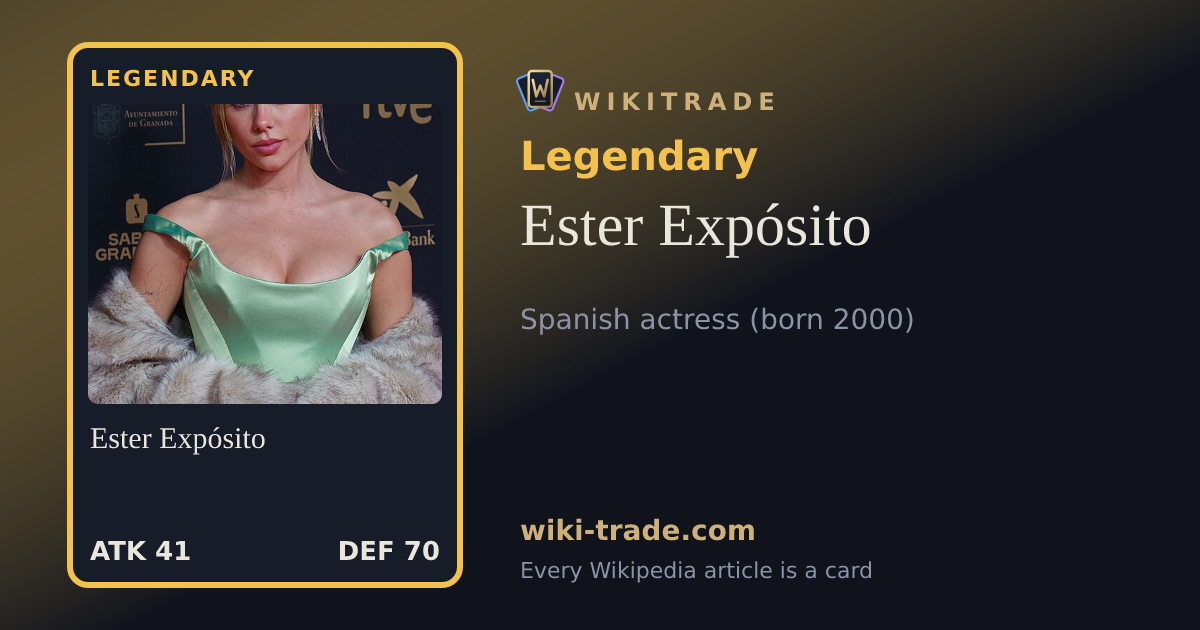 Ester Expósito — Legendary card