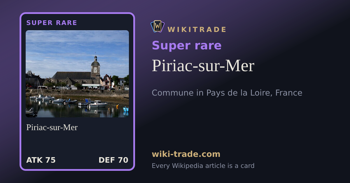 Piriac-sur-Mer — Super rare card